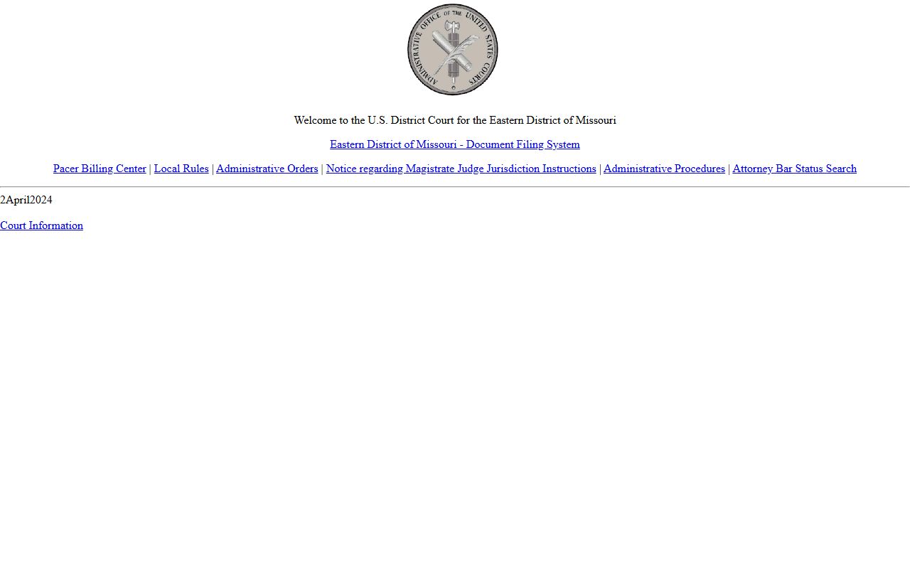 Audrain County Circuit Clerk records Eastern District Missouri electronic filing