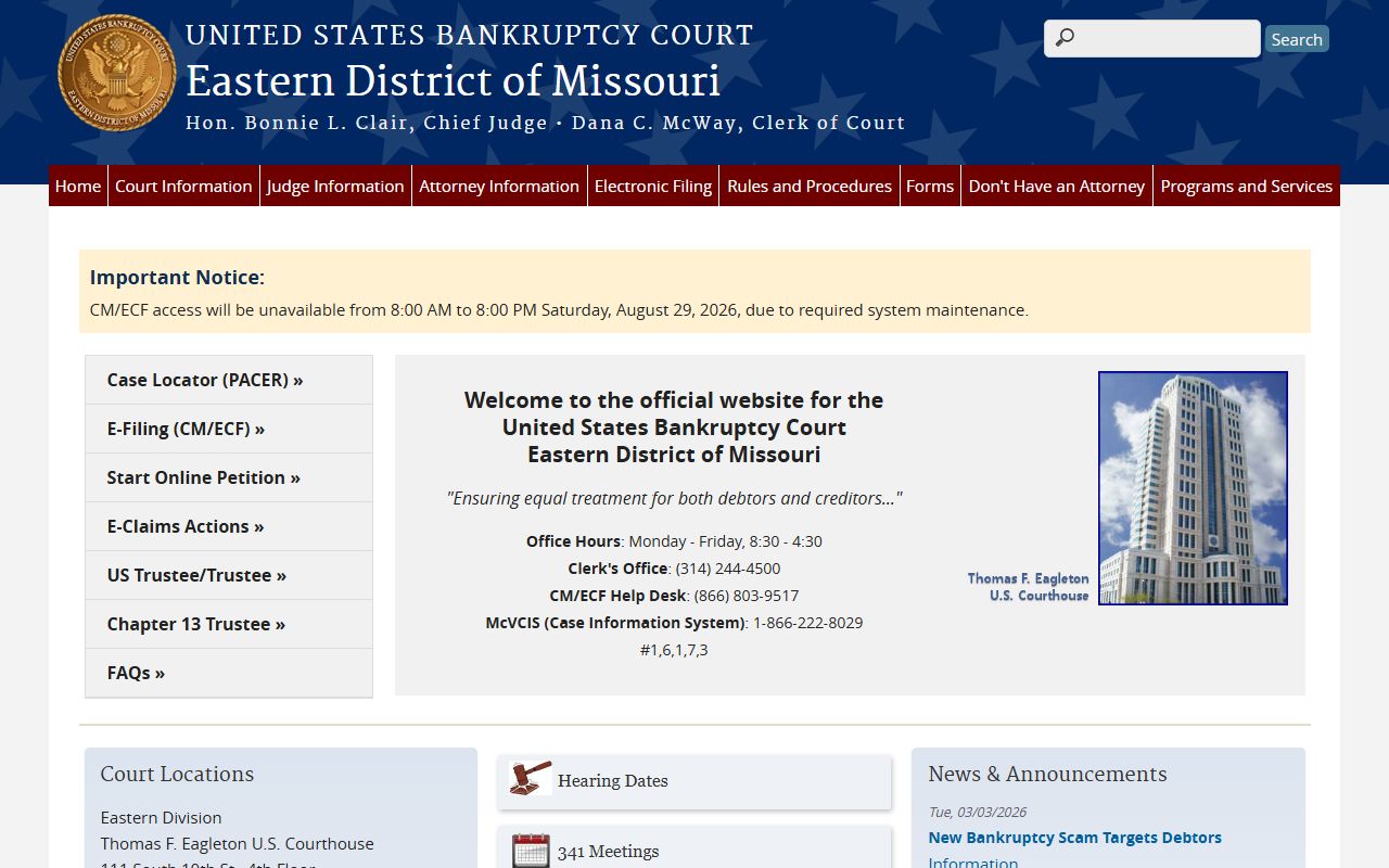 Audrain County Circuit Court bankruptcy court distinction