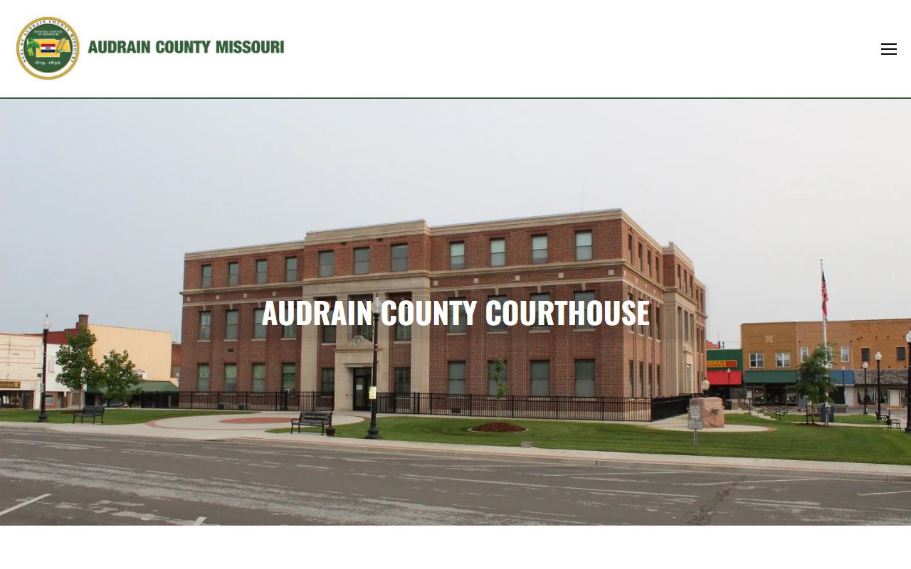 Audrain County court records county government homepage