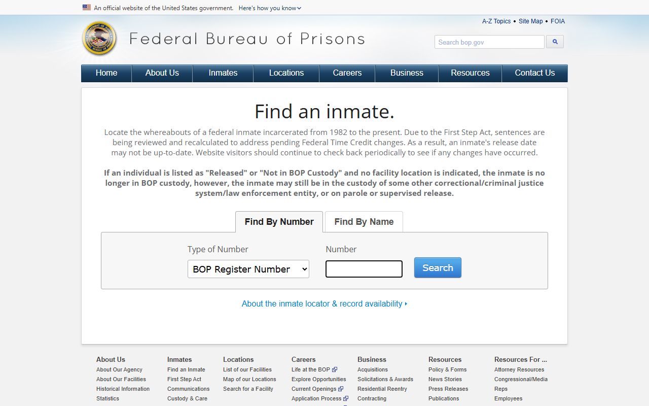 Audrain County inmate search federal custody fallback